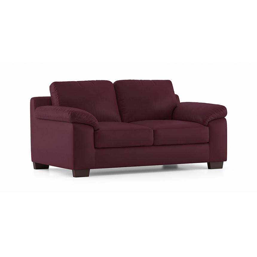 Esquel 2 Seater Leatherette Sofa in Burgundy Colour