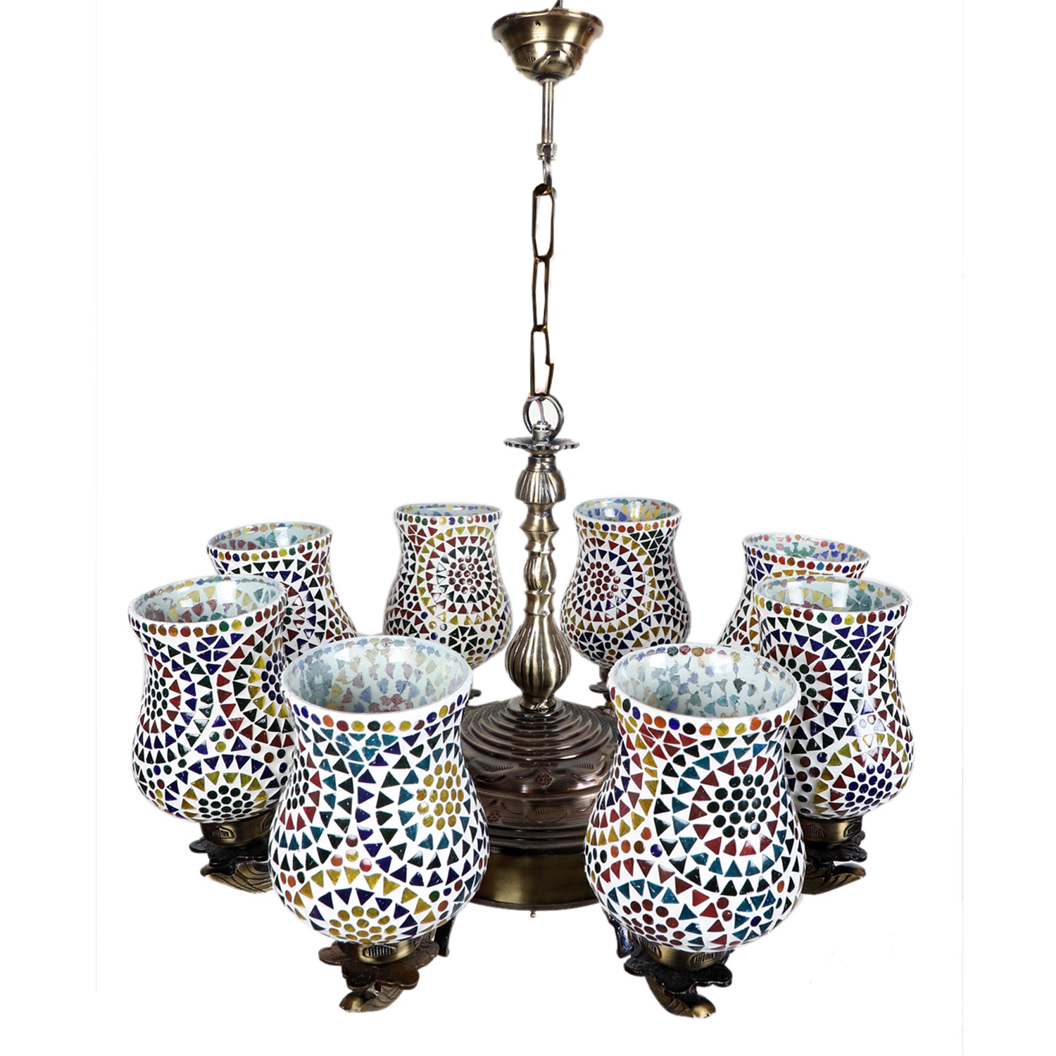 Devansh Gold Antique Wall Mounted Lamp With Black  Cotton Shade