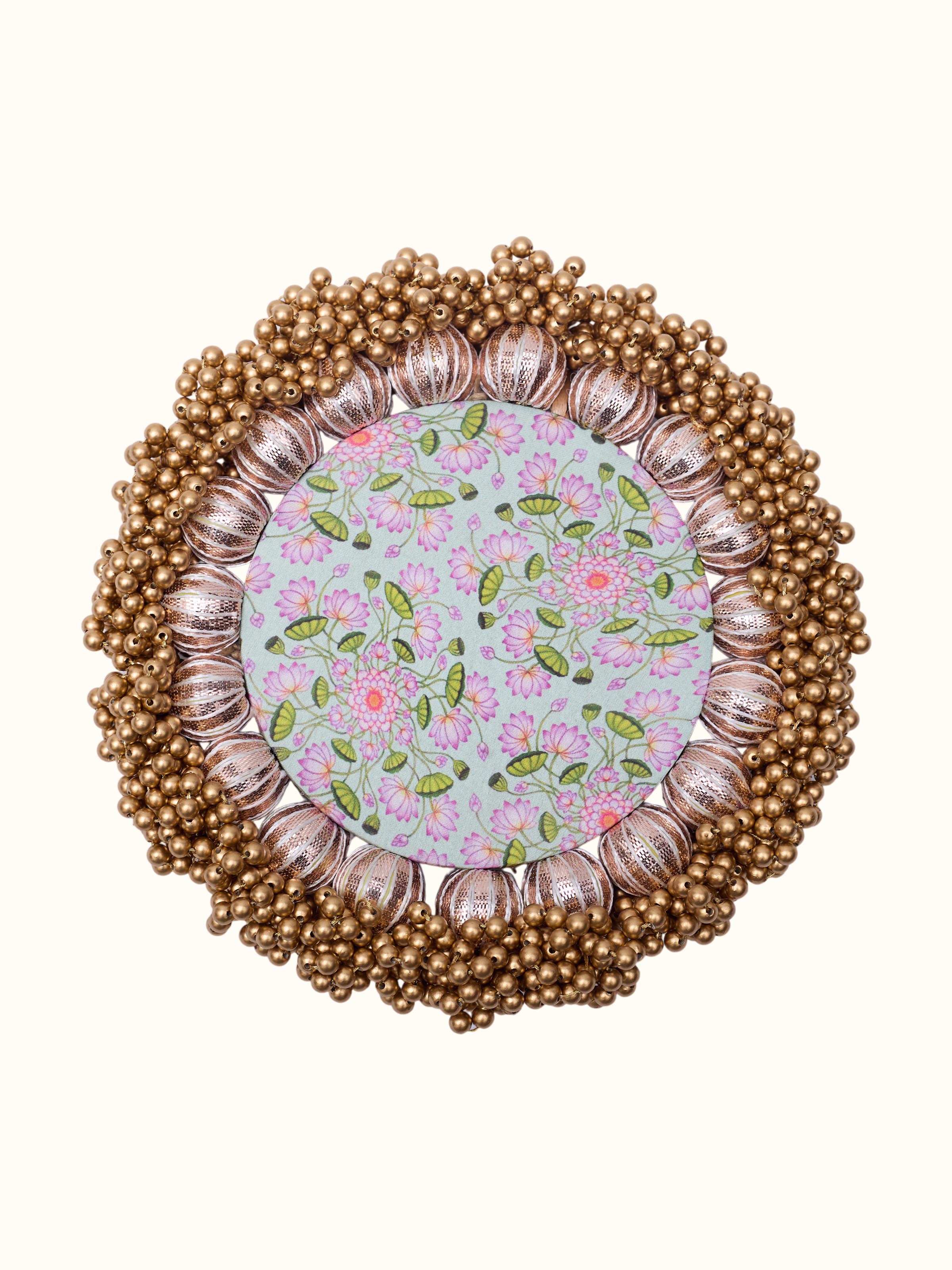 Front view of Hand Block Print Fabric Pallet Set