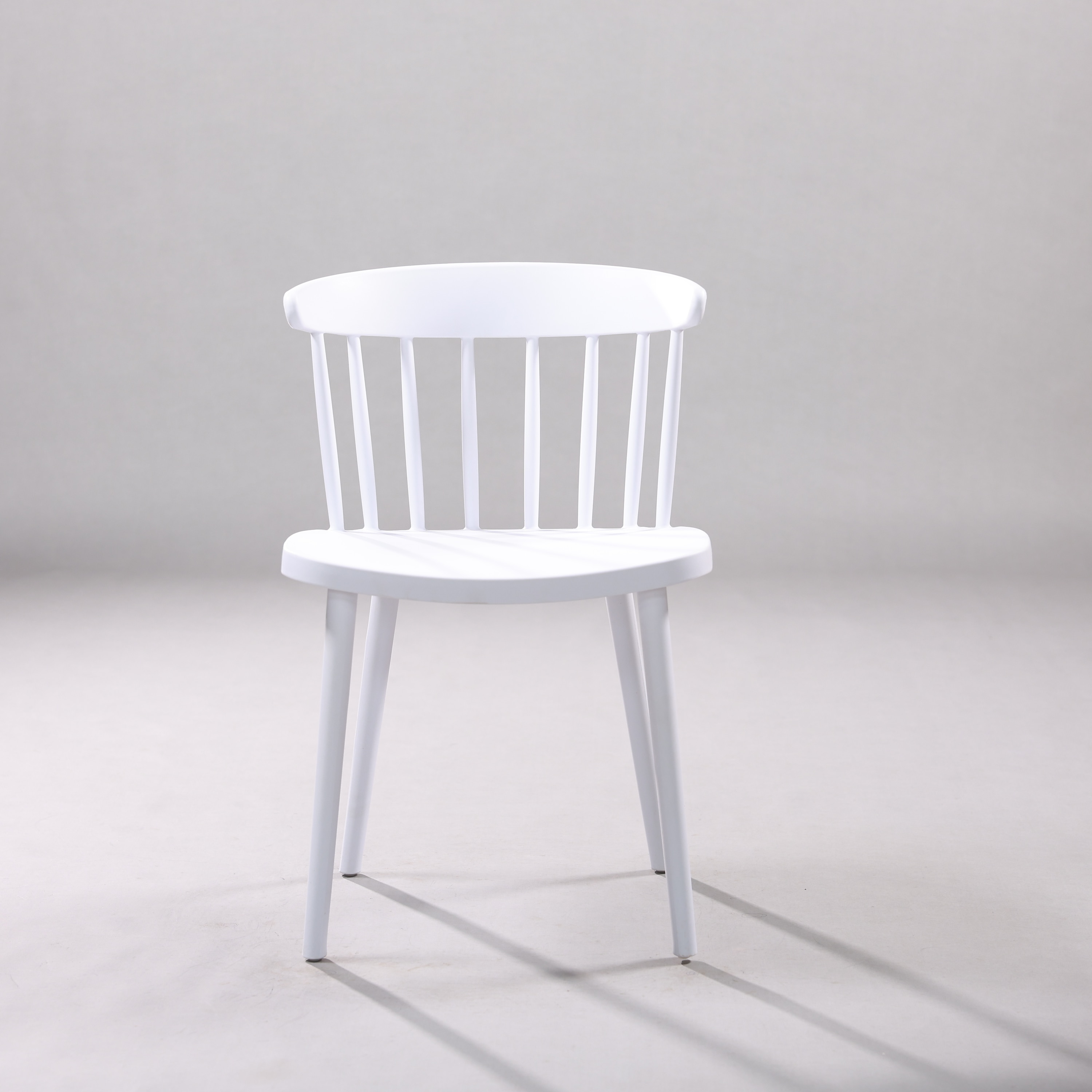 Kepler Brooks Aura Cafeteria Dining Chair in White Colour - Kepler Brooks