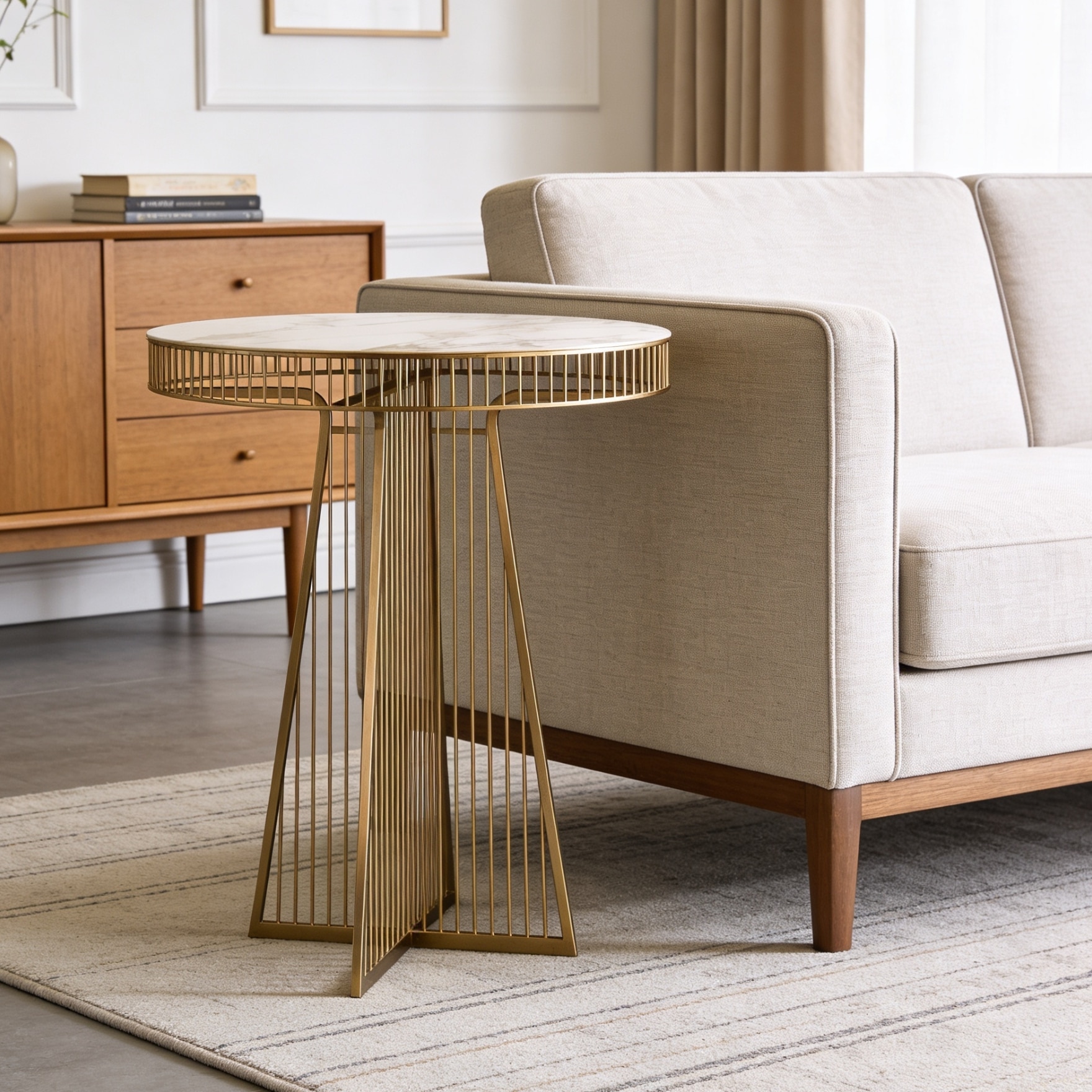 Aurum Twist Side Table - Handicrafts Town