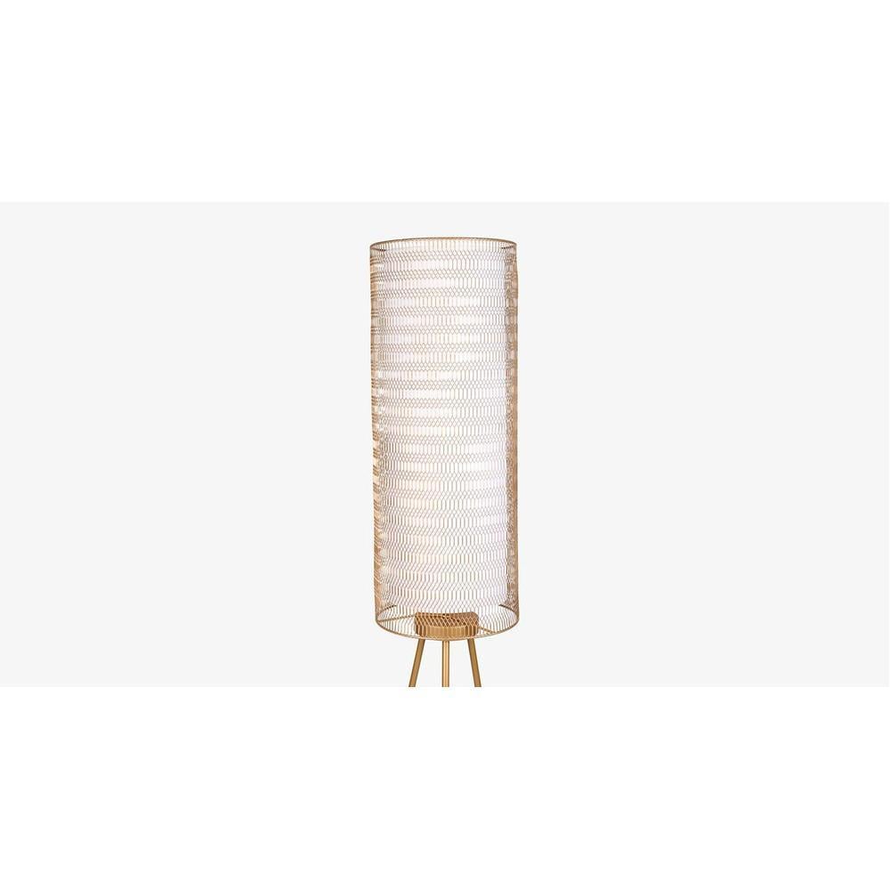 Flannery Gold Floor Lamp With Gold Iron Base
