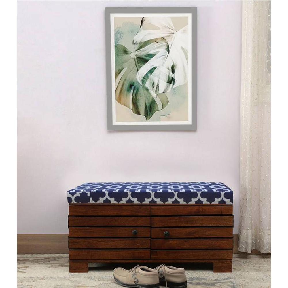 Liliana Shoe Rack With Seating In Honey Oak Finish