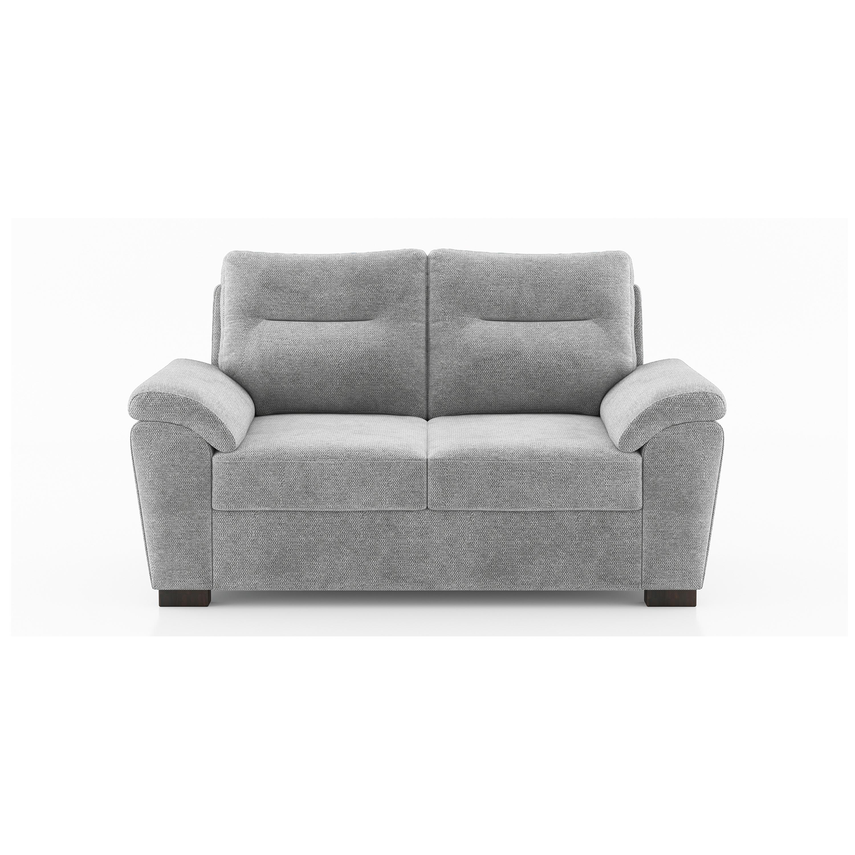 Adelaide Essential 2 Seater Fabric Sofa In Granite Weave