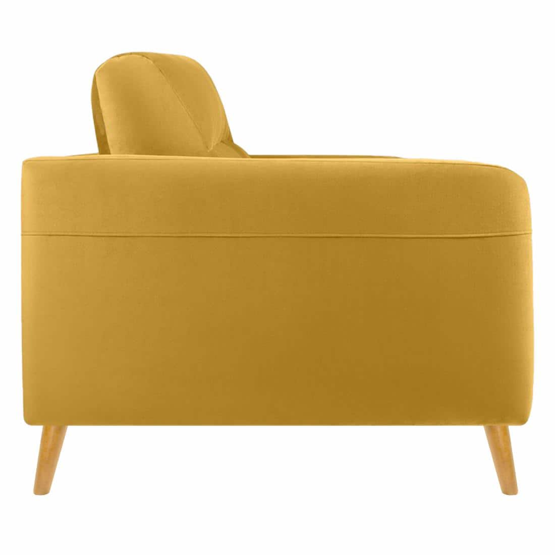 Rockson Fabric Sofa (Yellow)