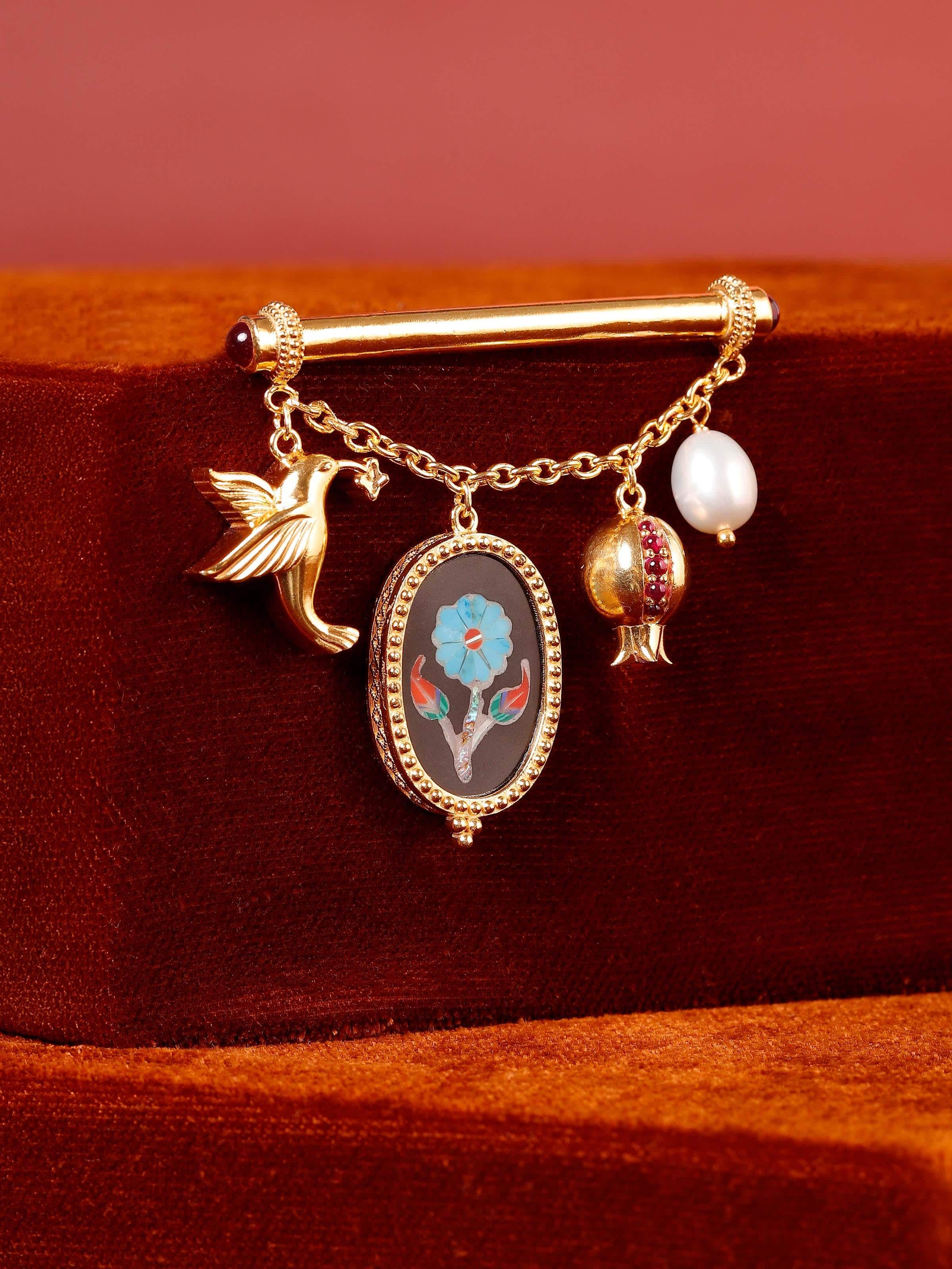 Parchinkari Silver Brooch Pin