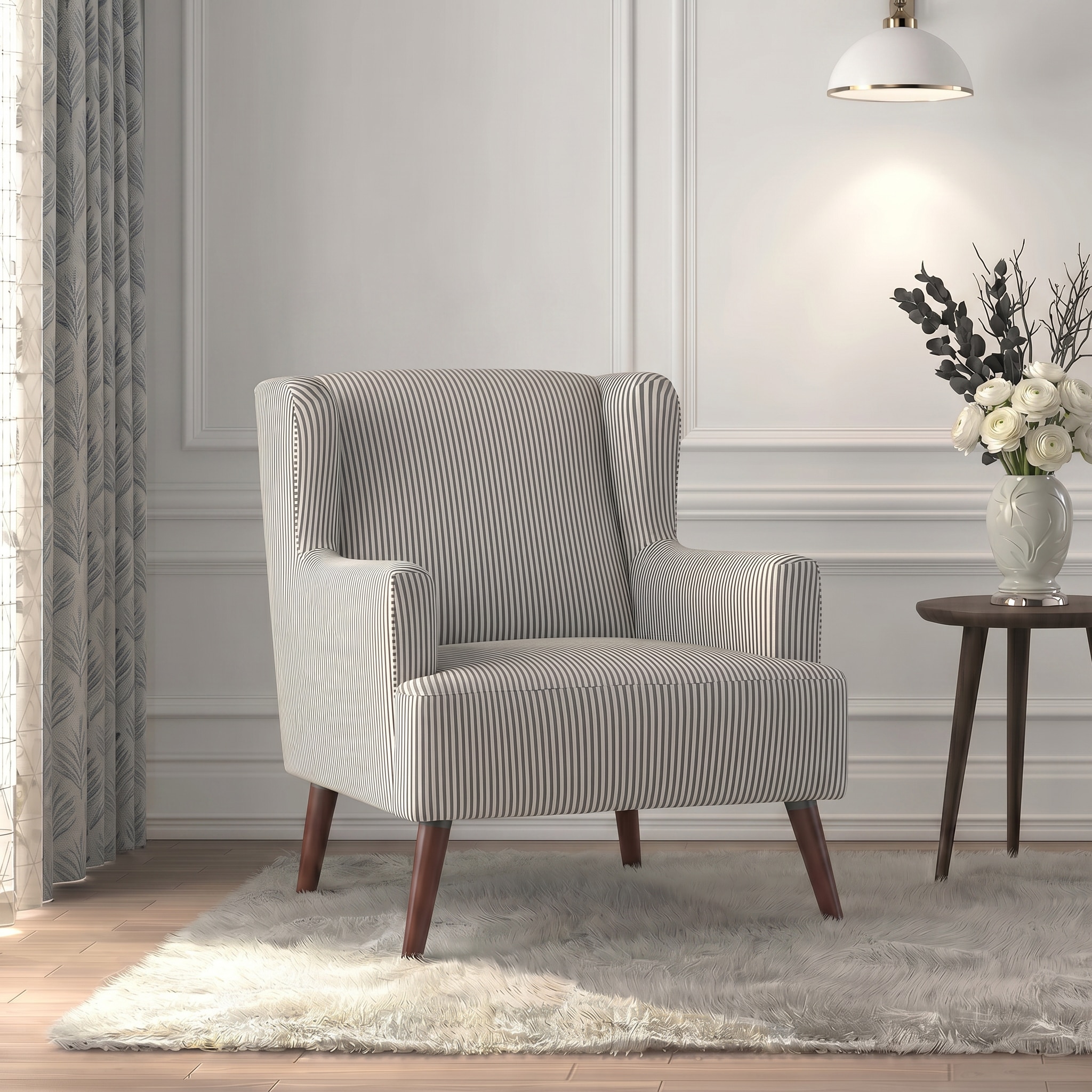 Brando Arm Chair in Naturaline Grey Color - Urban Ladder