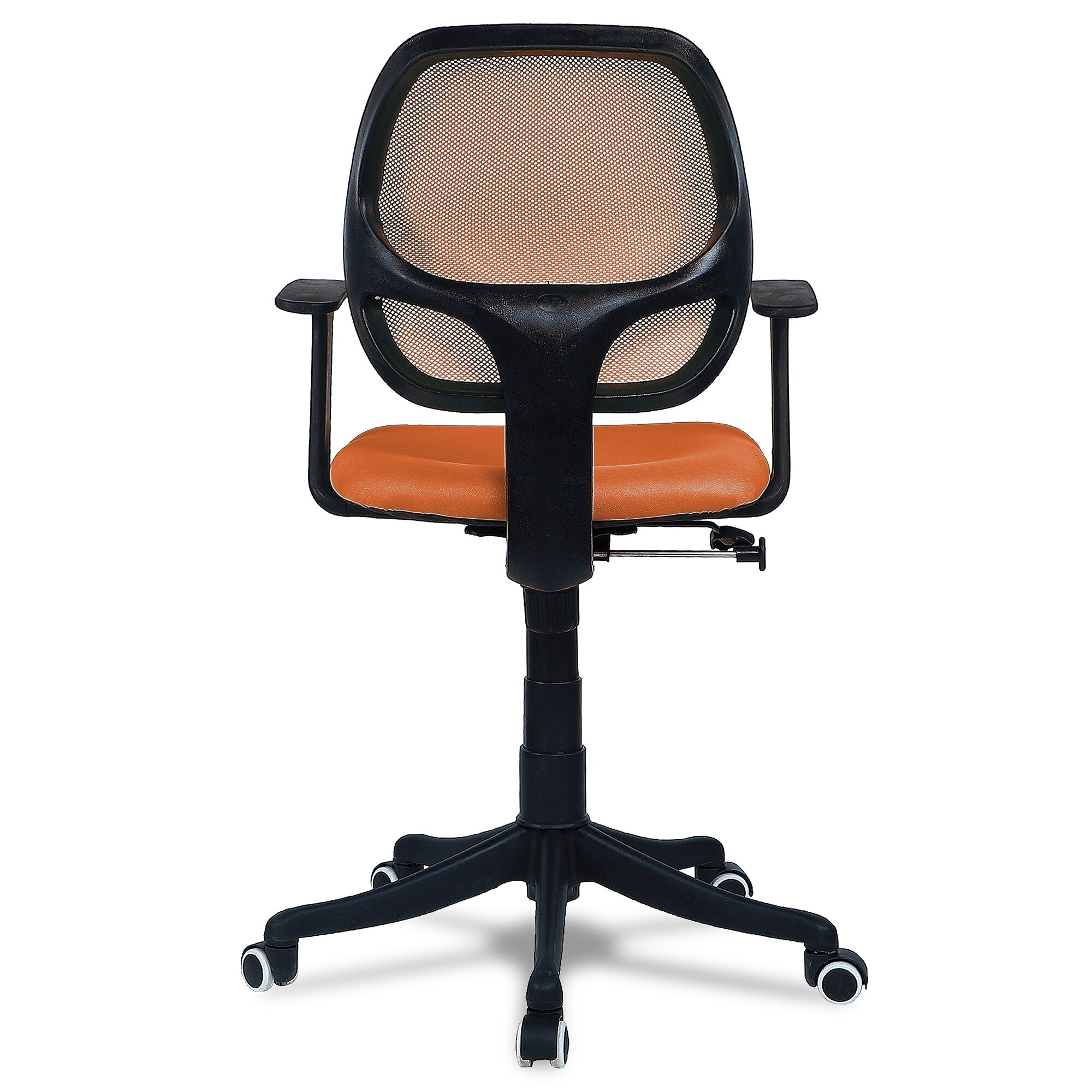 Jaazza Low Back Ergonomic Chair in Orange Colour