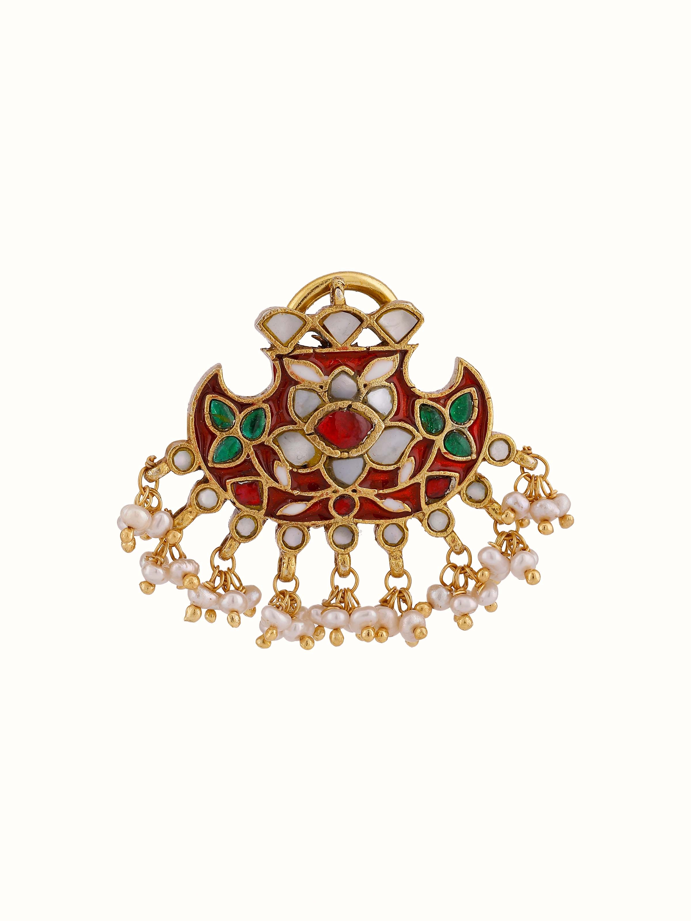 On-body view of Silver Smithing Drop Earrings — Swadesh