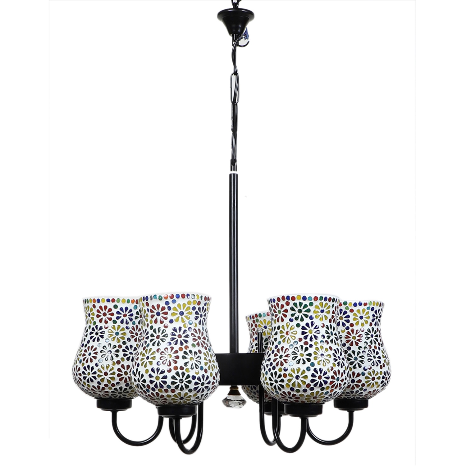 Devansh Gold Antique Wall Mounted Lamp With Off-White Cotton Shade