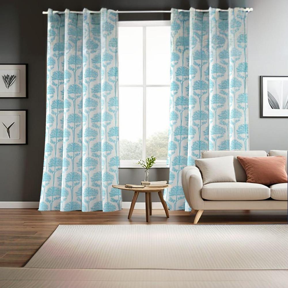 Solaris Pack of 2 Room Darkning Long Door Curtains - Aaho Decor