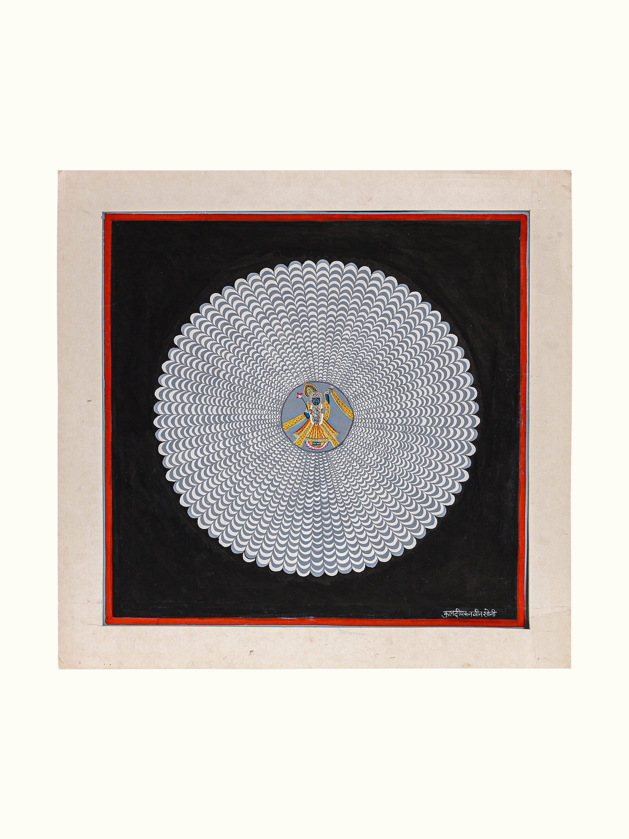 Shrinathji Geometric Pichwai Painting