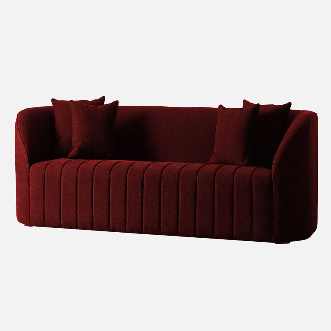 Baiwang Fabric Sofa (Maroon)