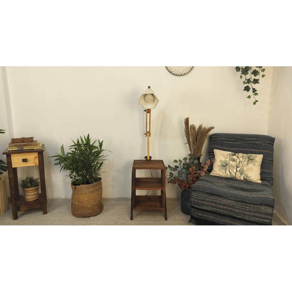 Ronan Beige Jute Floor Lamp with Beige Jute Base