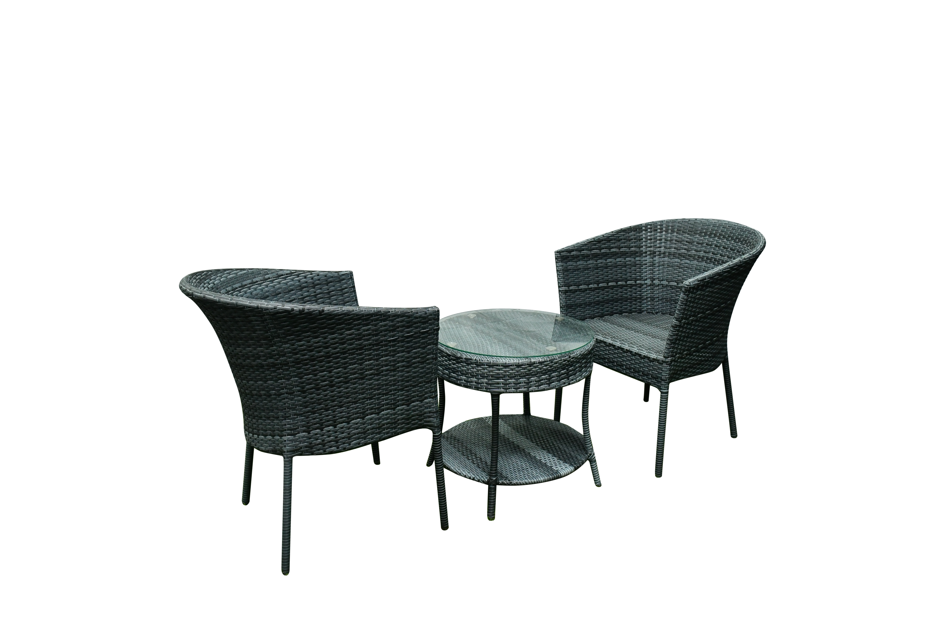 Lismore  Wicker Chair In Grey Dual Tone Finish