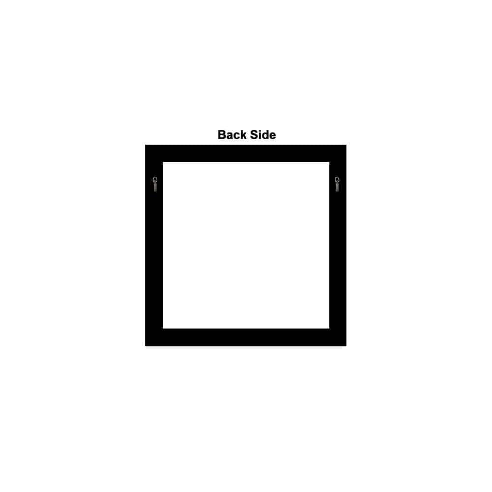 Brianna Framed square decorative and bathroom wall mirror by elegant arts and frames (Mirror size 24 inch x 24 inch )