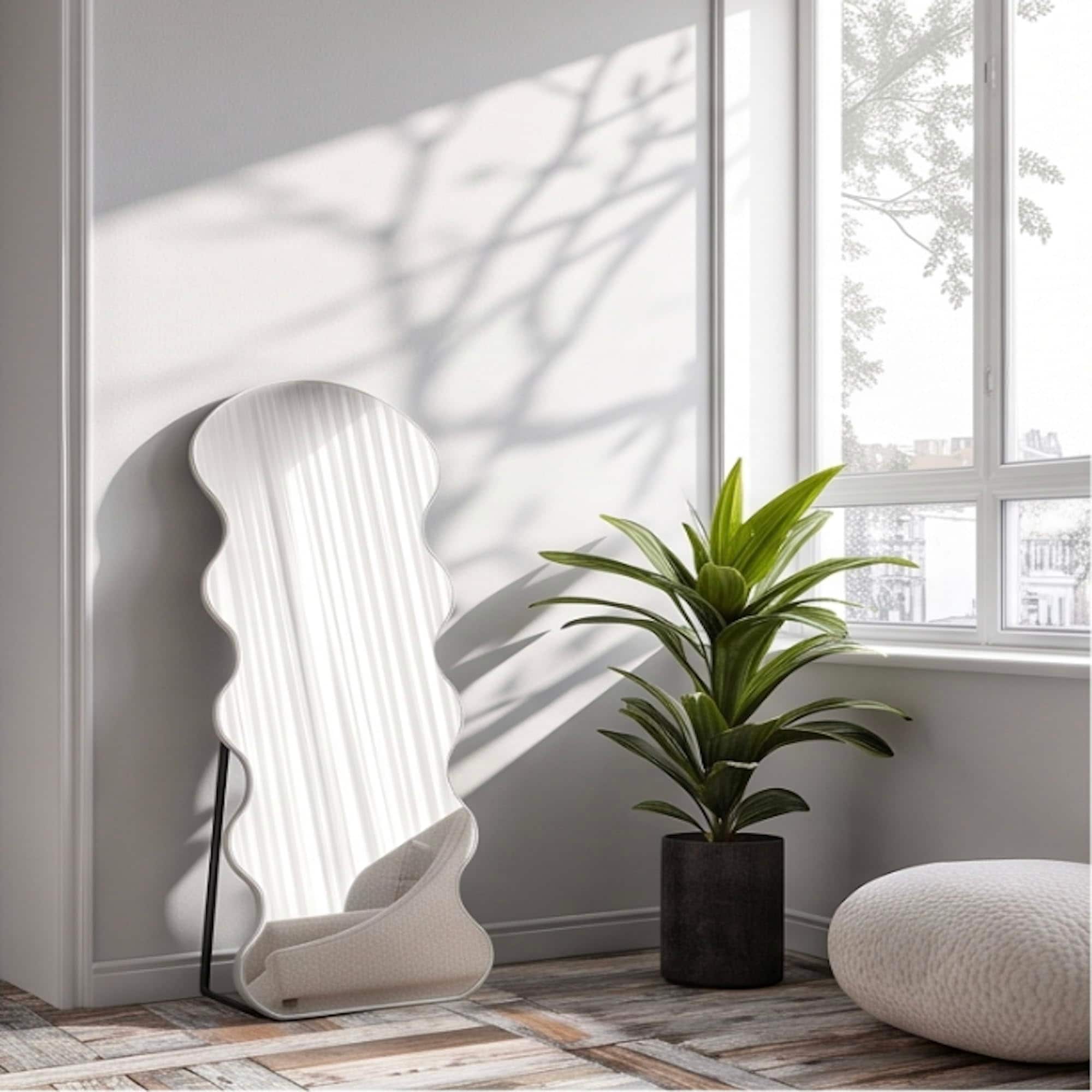 The Artment Rose Gold Meander Unbreakable Floor Mirror For Home (160 X 60 CM)