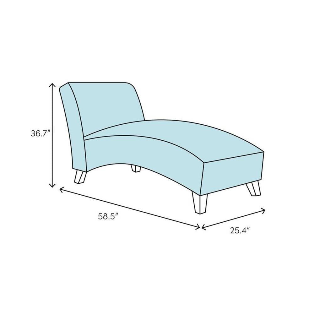 Pion Velvet Chaise Launger in Black Colour