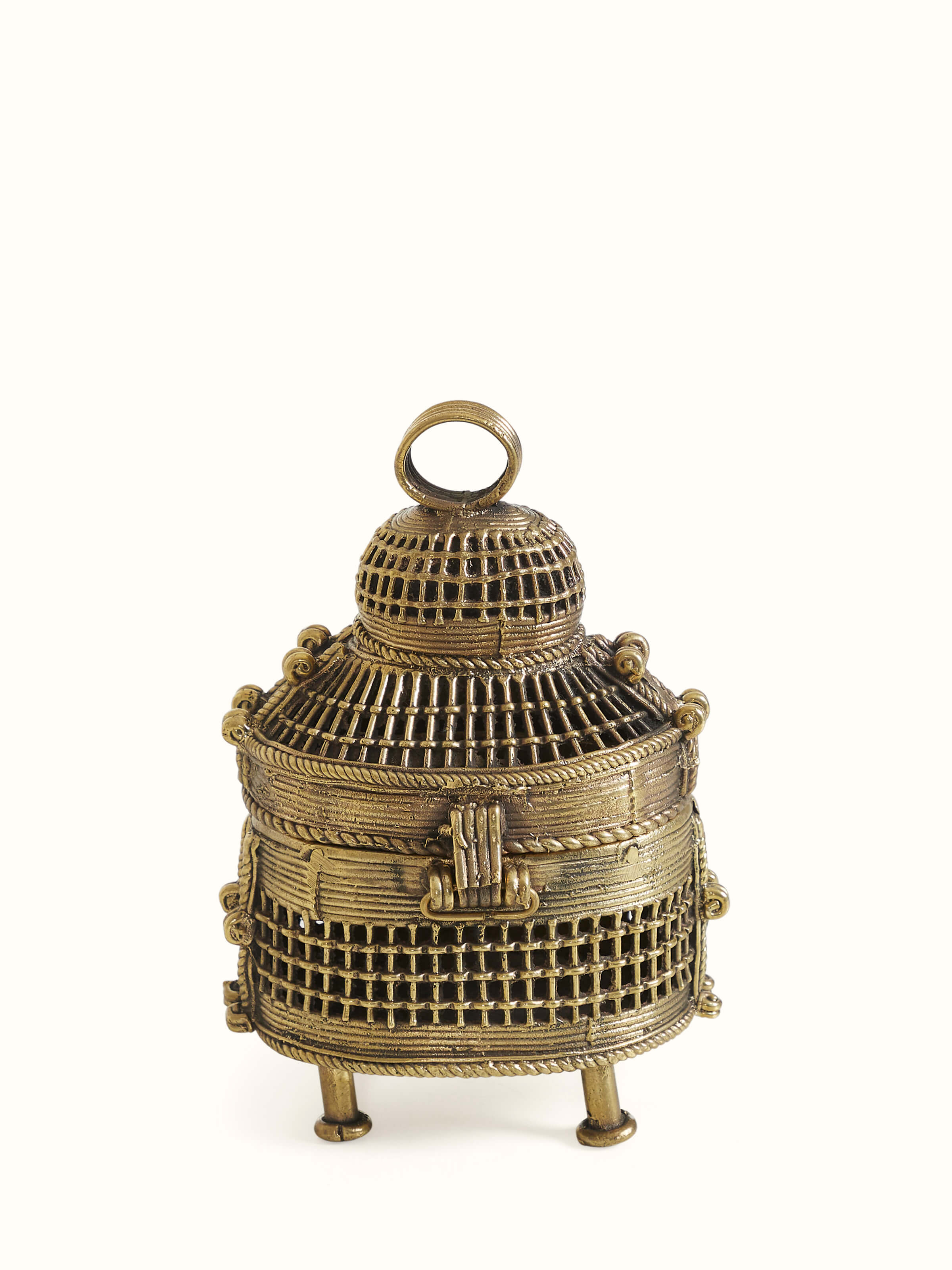 Back view of Dhokra Brass Box