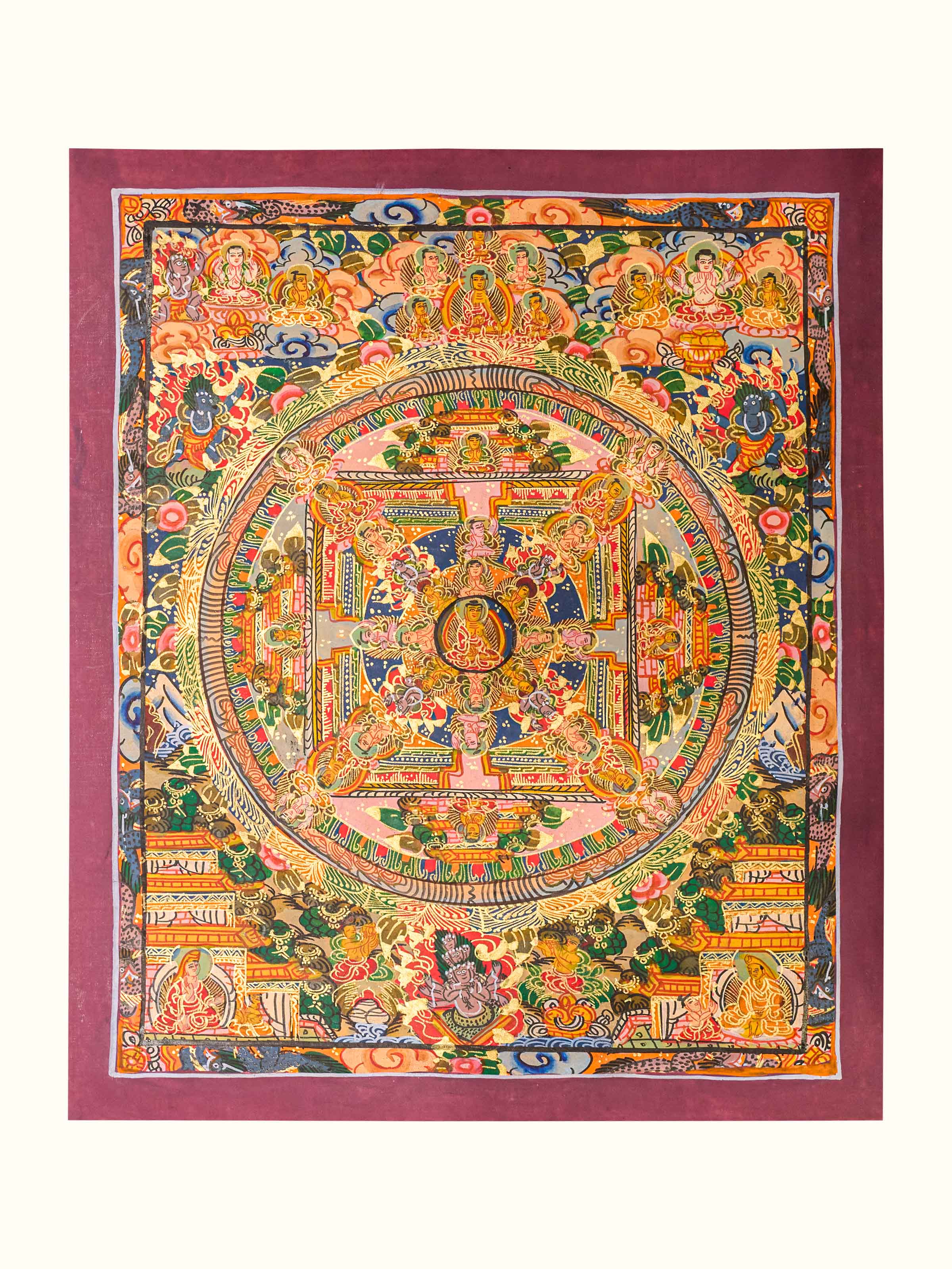Buddha Mandala Thangka Painting