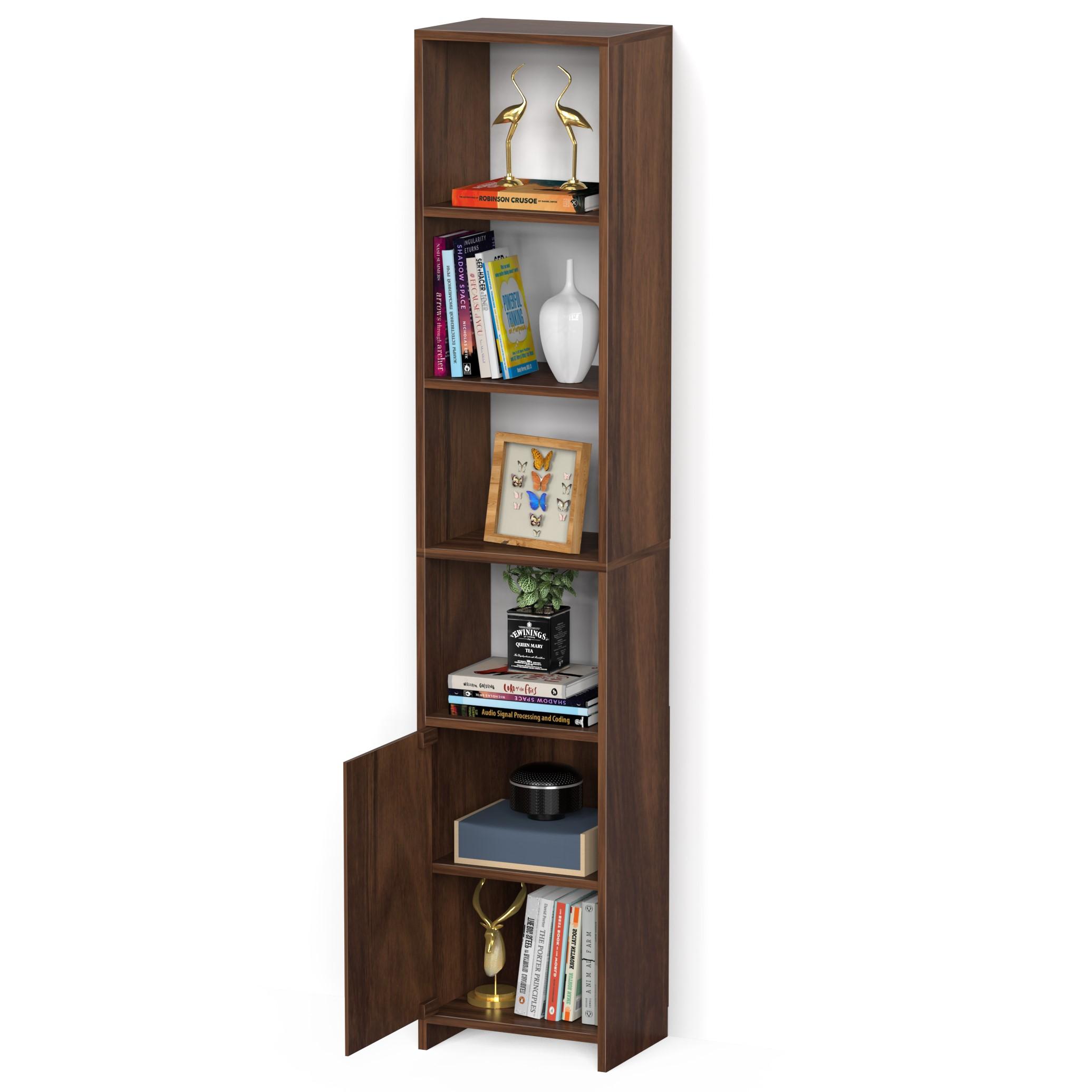 Barnia Engineered Wood Bookshelf In Brown Maple Finish