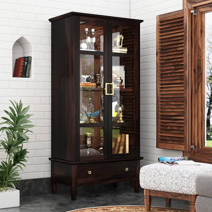 Malabar Solid Wood  Bookshelf in Mango Mahogany Finish - Urban Ladder