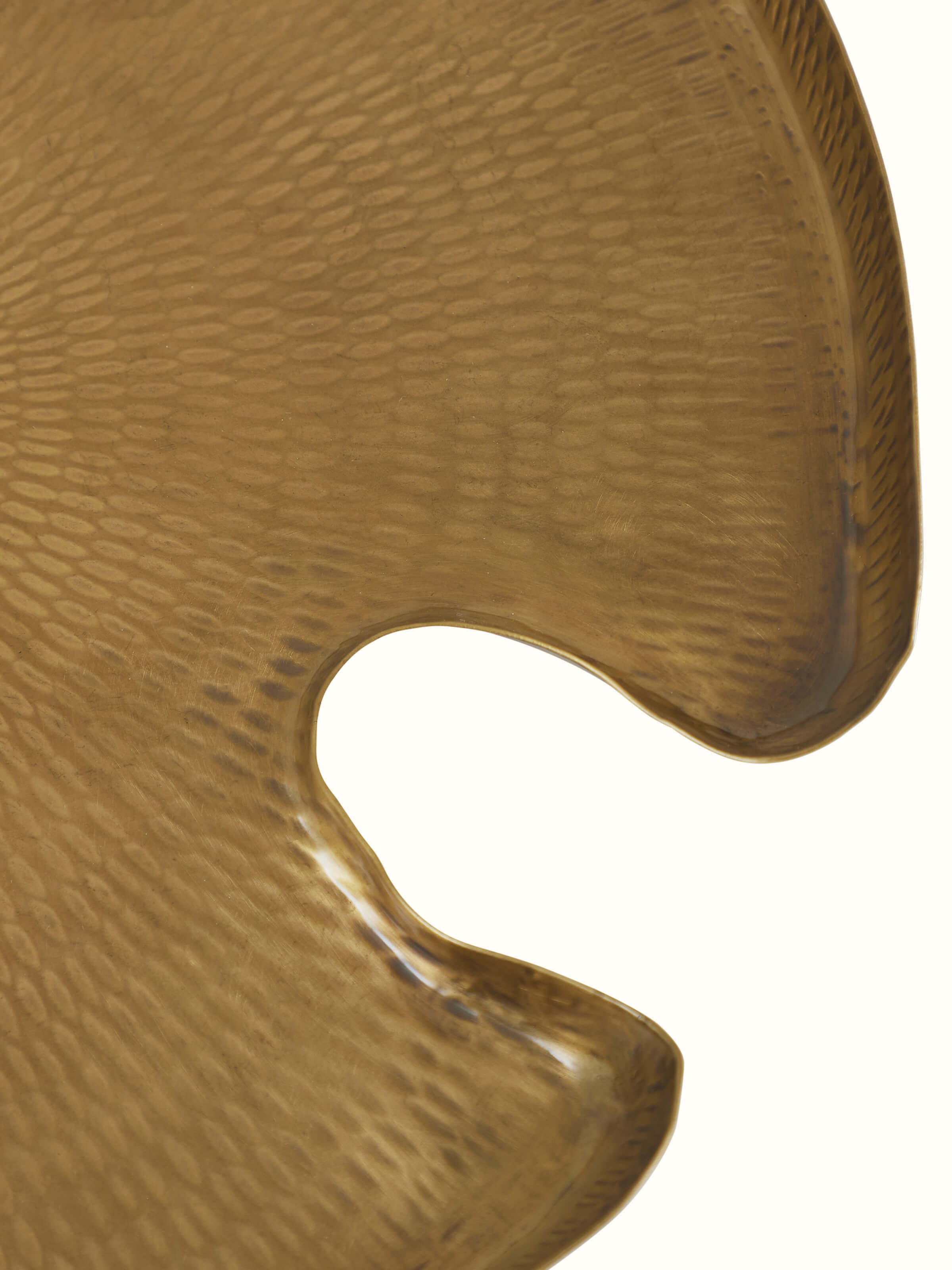 Detail shot of Antique Brass Thathera Nesting Table