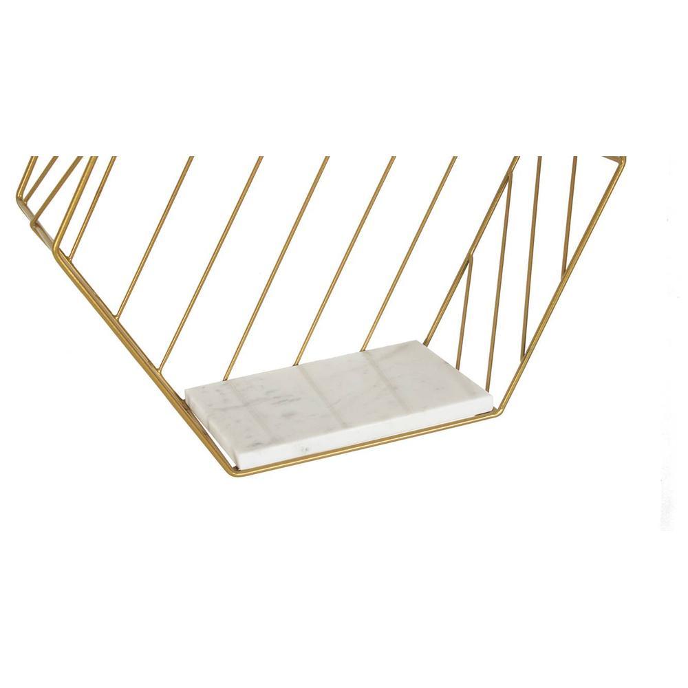 Claymint metal wall shelf