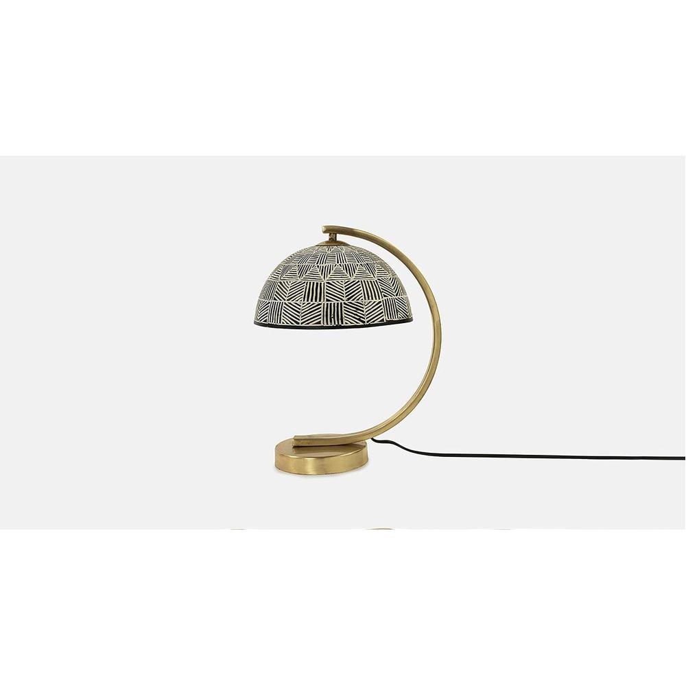 Amory Multicolor Table Lamp With Gold Metal Base