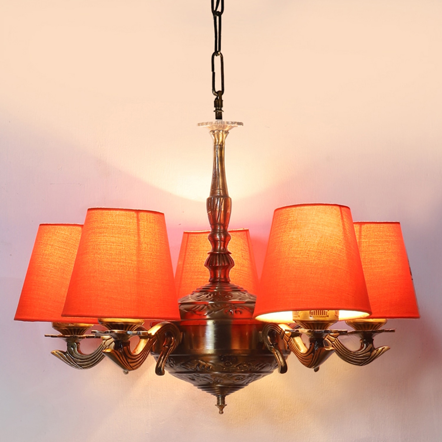 Devansh Wood Wall Mounted Lamp With Black Cotton Shade