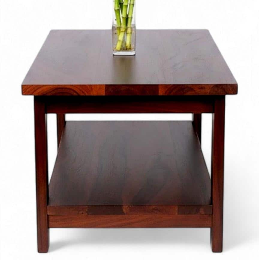 Aroda Sheesham Wood Coffee Table In Walnut Finish