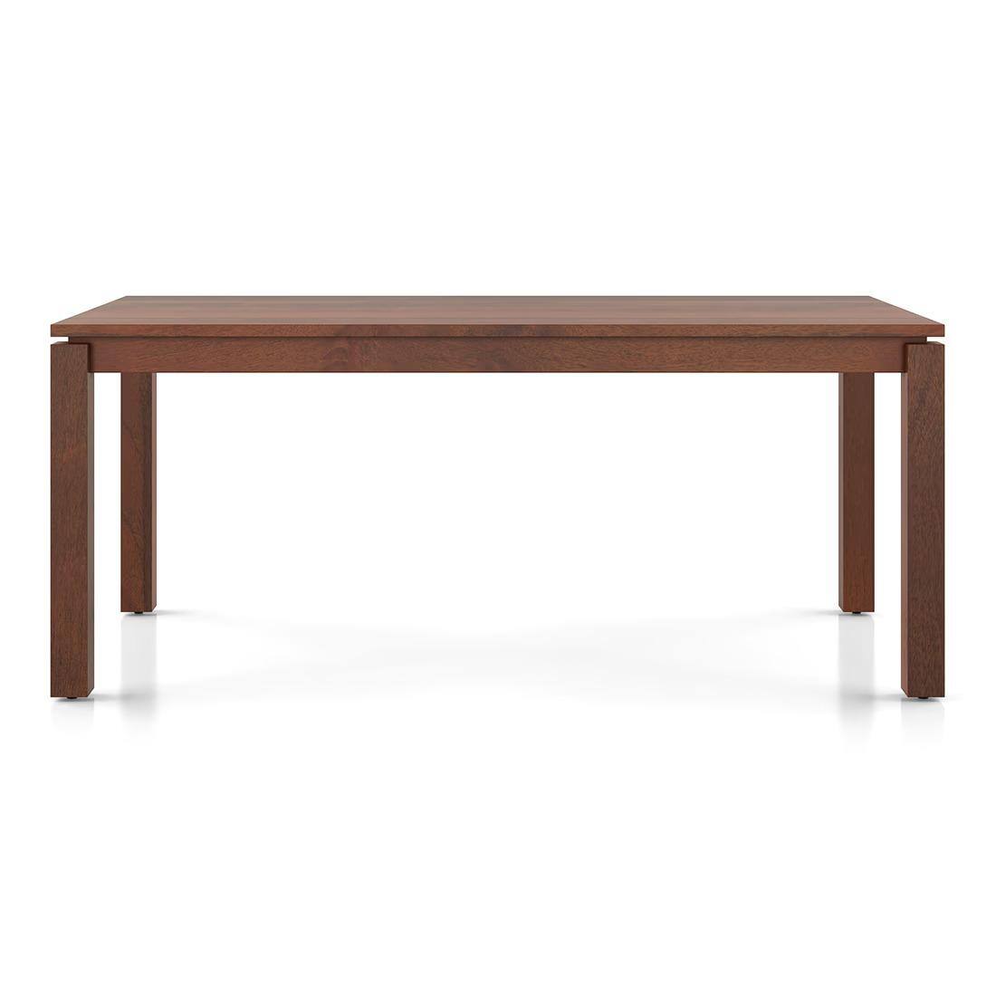 Atlas Solid Wood 6 Seater Dining Table With Set Of 6 Ludo Upholster Dining Chair