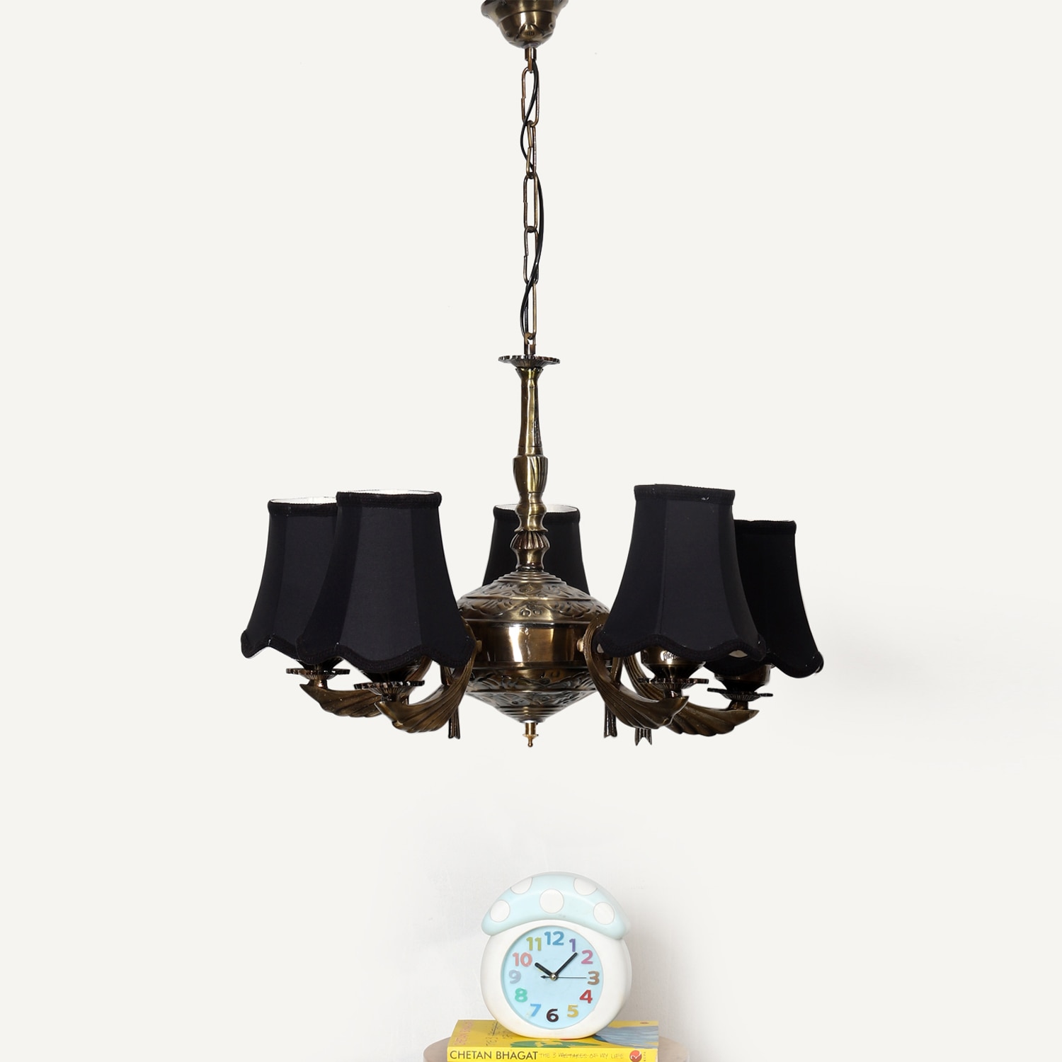 Devansh Dual Steel Metal  Wallmounted Lamp With Beige Jute  Shade - Devansh