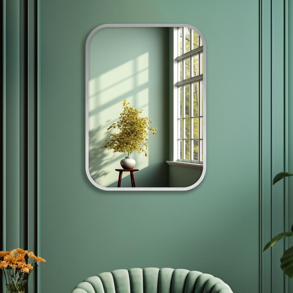 Aluminium Rectangular Decorative wall mirror by elegant arts and frames (Mirror size 500X700 mm)
