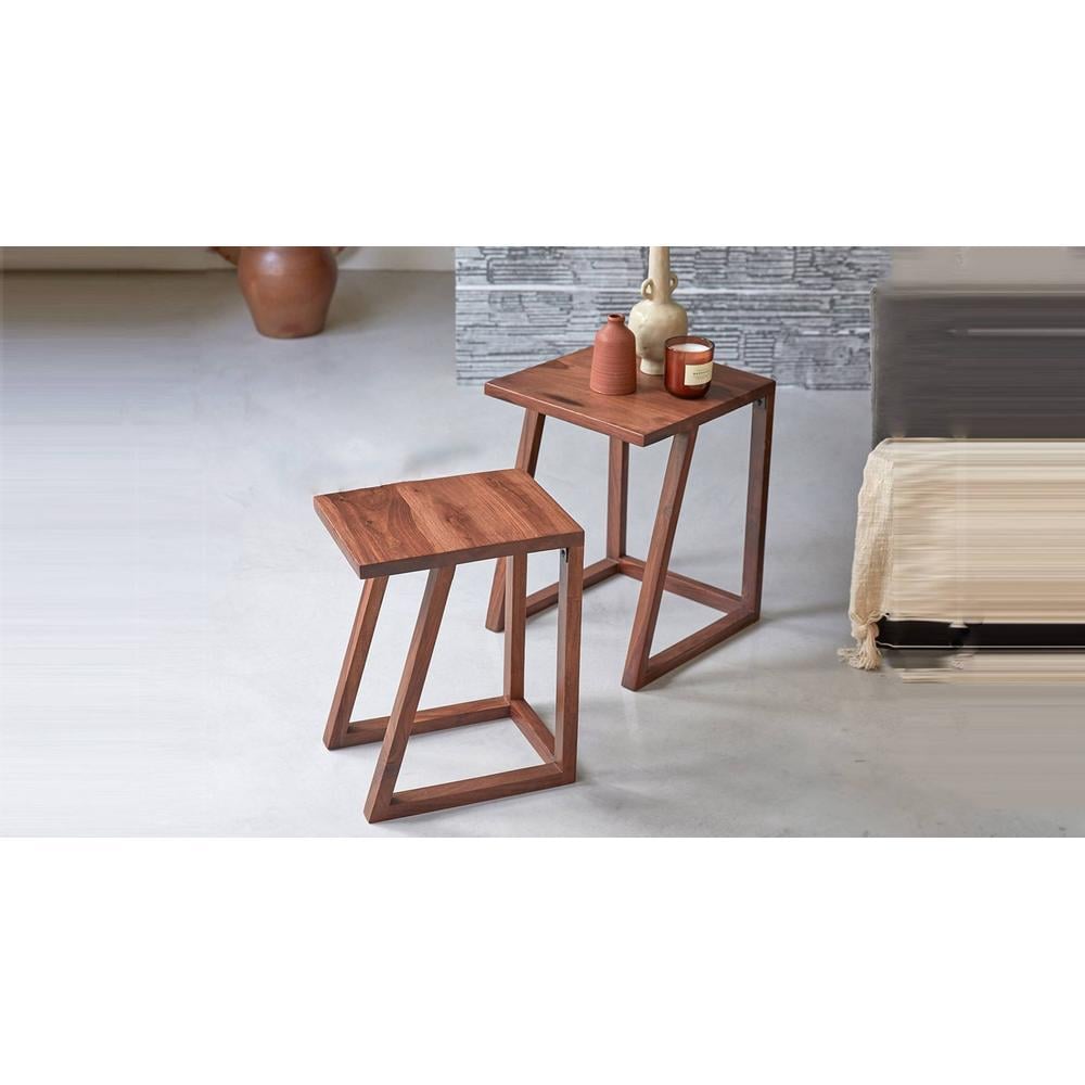 Reeves Solid Wood Nested Tables - Set of 2