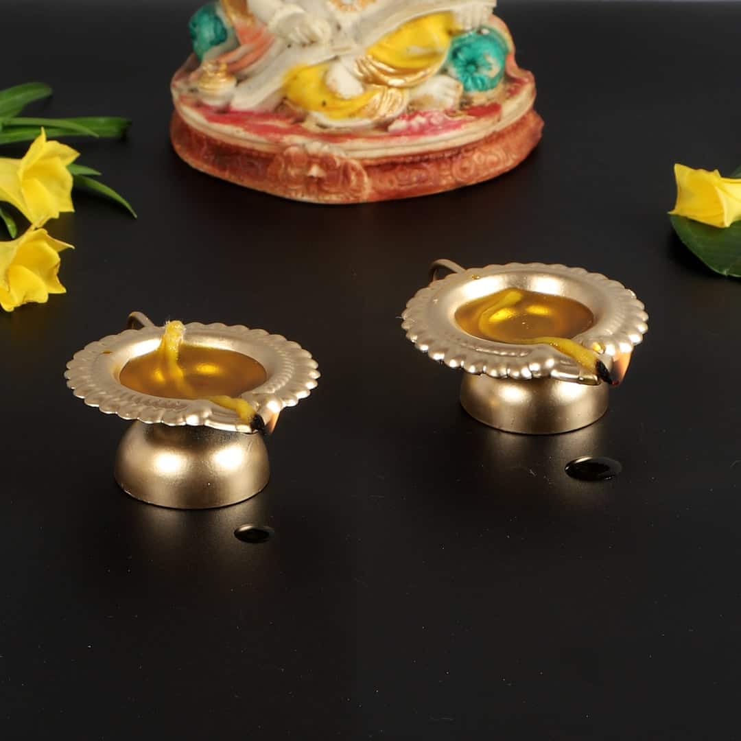 Hath Dia Set Of 2 In Gold Colour