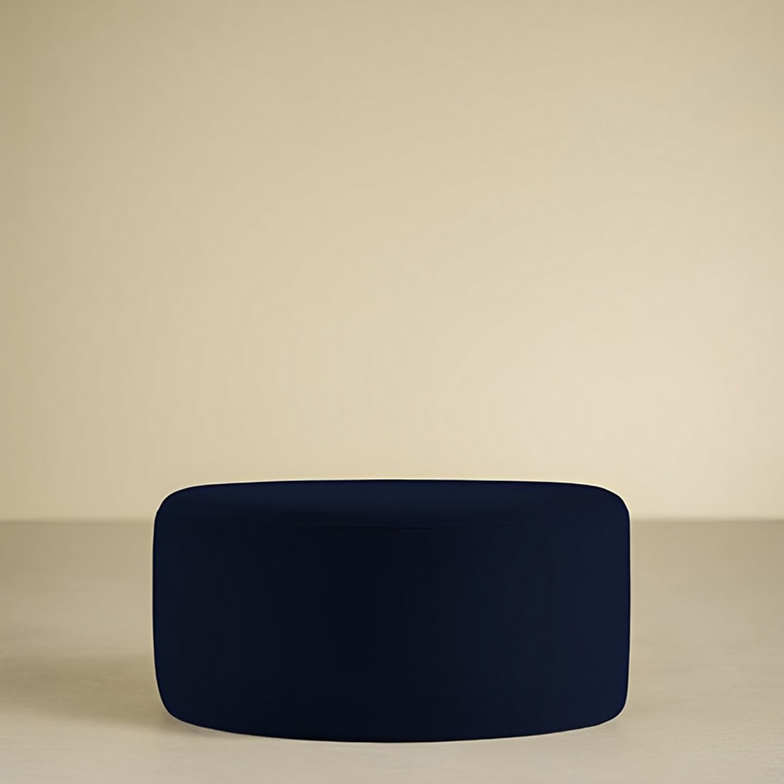 Serie O Ottoman in Navy Blue Colour - Expressionist By Mohanbir