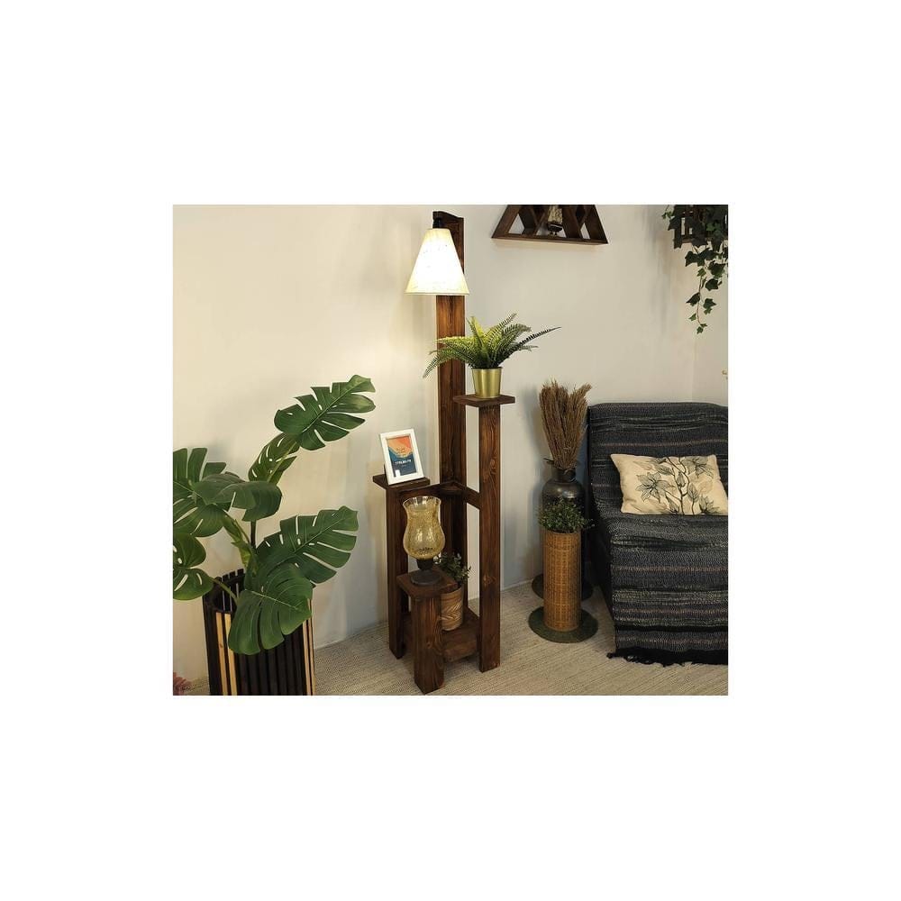 Dorian Beige Jute Floor Lamp with Beige Jute Base