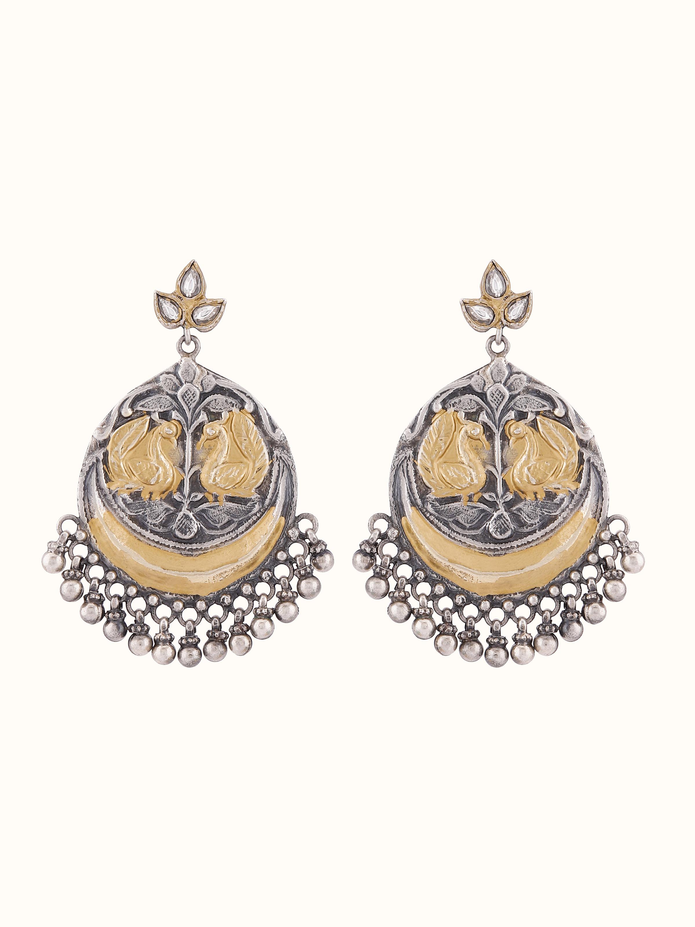 Silver Smithing Drops Earrings