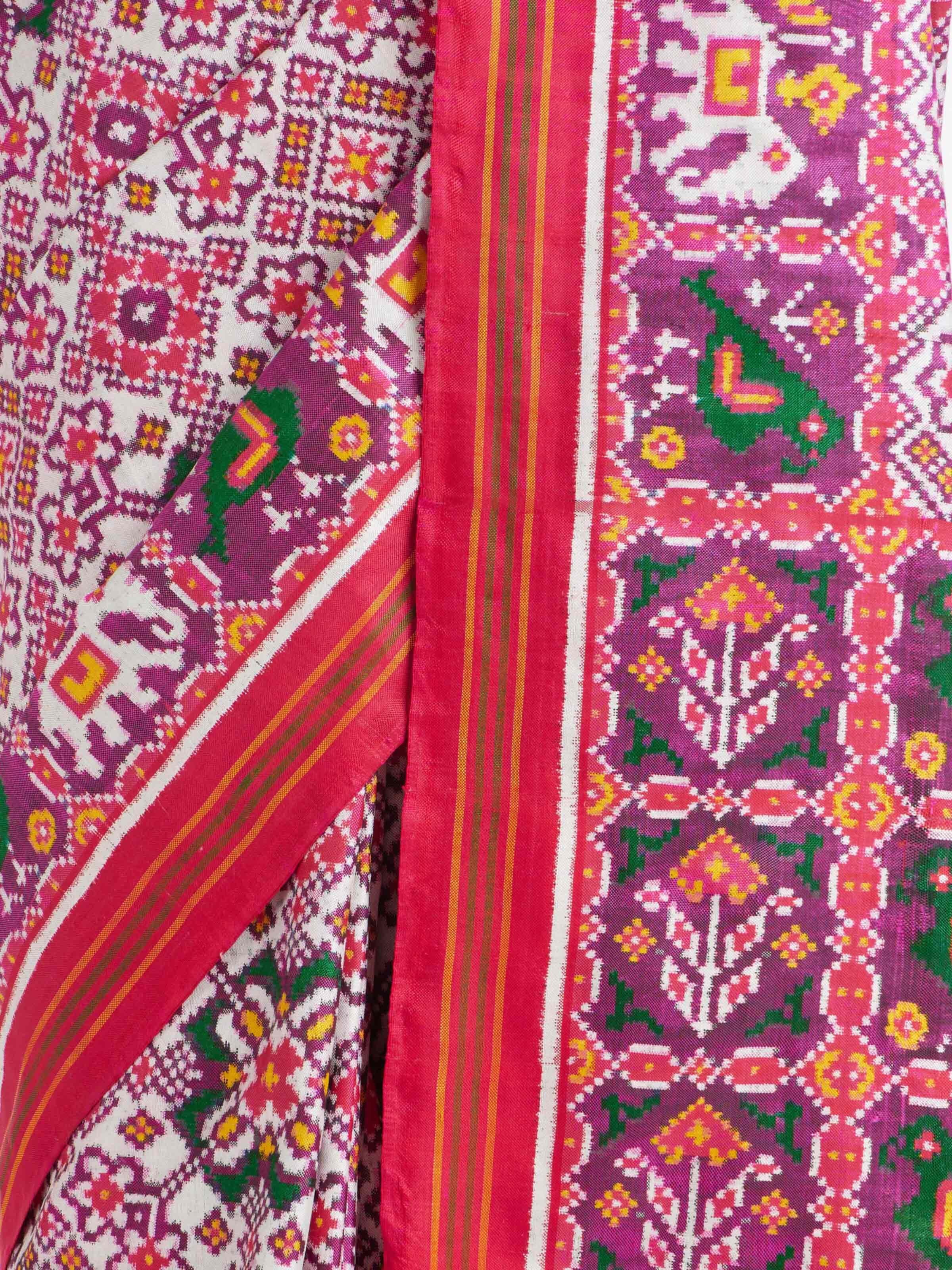 Beige Patan Patola Saree
