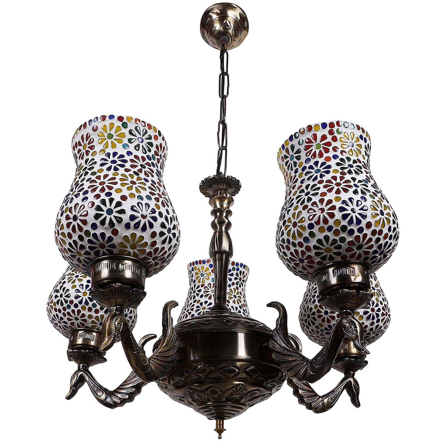 Devansh Black Wall Mounted Lamp With Black Cotton Shade