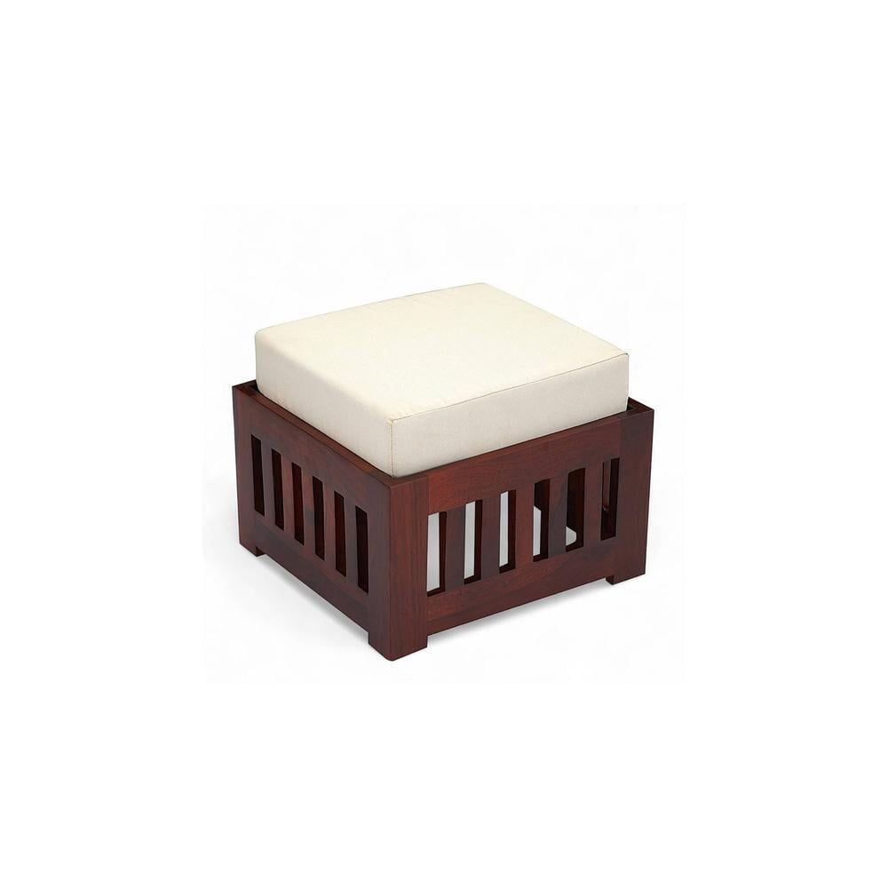 Palladio Sheesham Wood Accent Coffee Table Set With 4 Stools In Honey Finish
