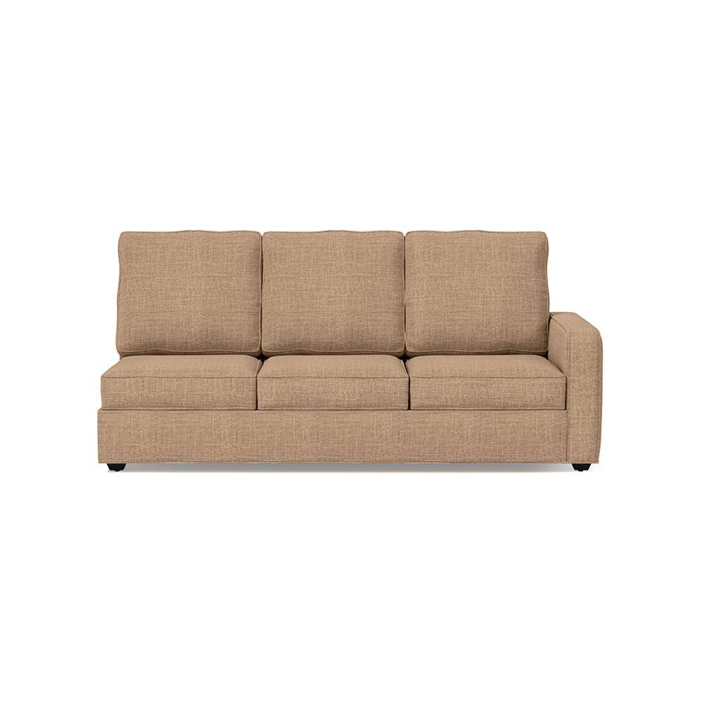 Apollo Compact Sofa (Colour : Sandshell Beige, Cushion : Hard, Back Type : High Back, Seating Capacity : Left Aligned 3 Seater + Left Aligned Chaise)