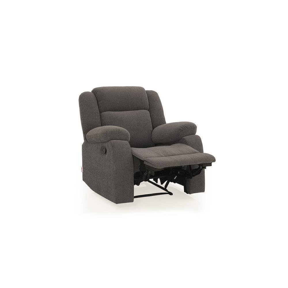 Avalon Fabric One Seater Manual Recliner in Grey Colour