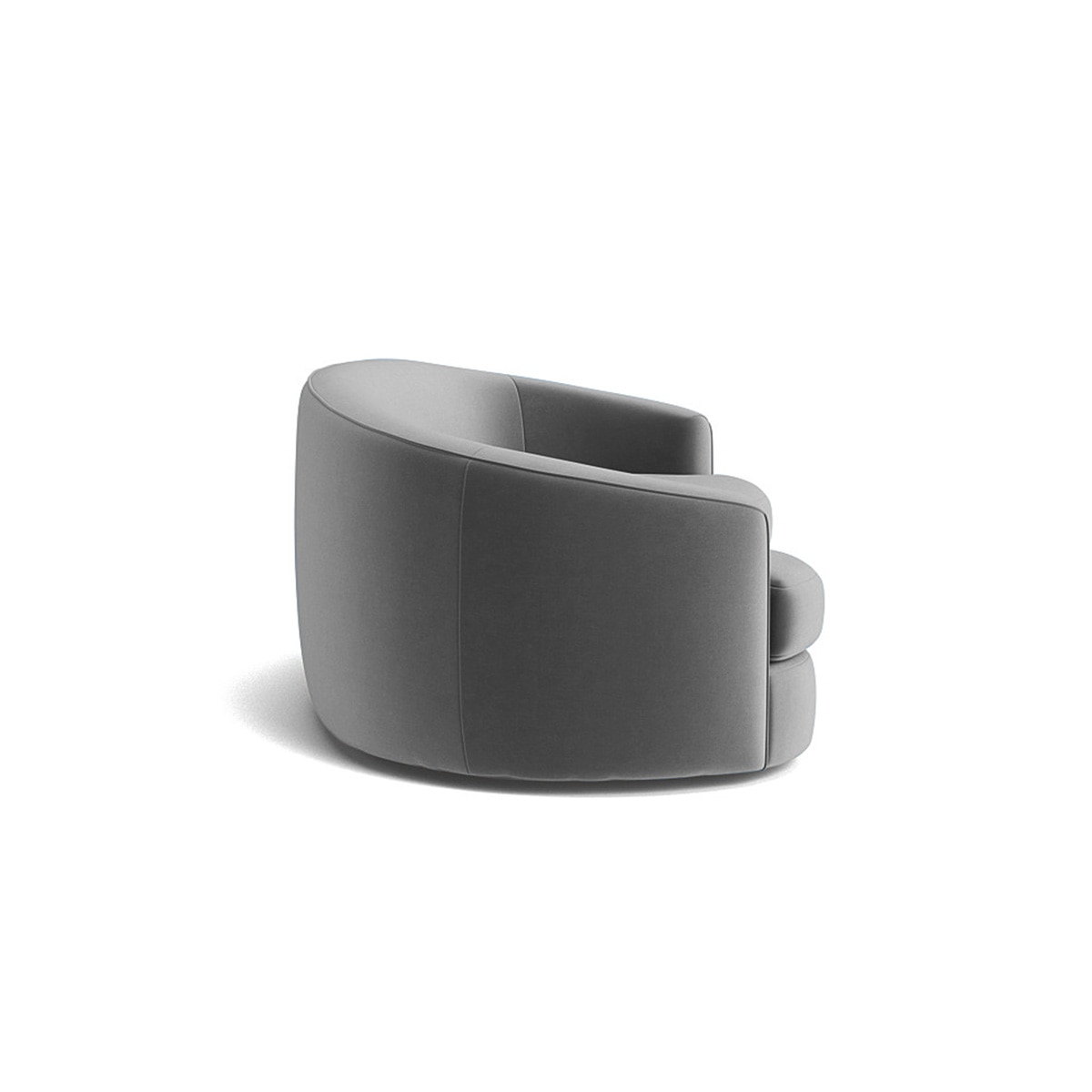 Storn Velvet 3 Seater Sofa in Grey Colour