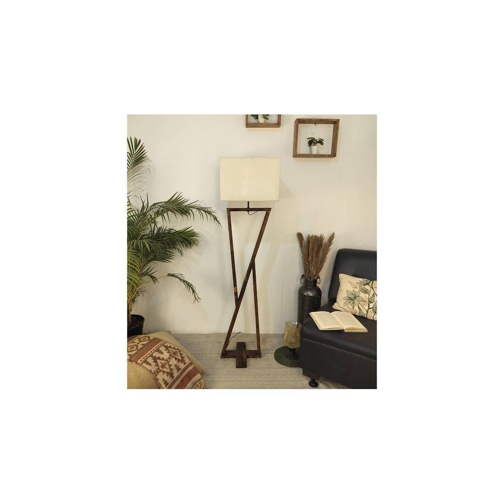 Chloe Beige Jute Floor Lamp with Beige Jute Base