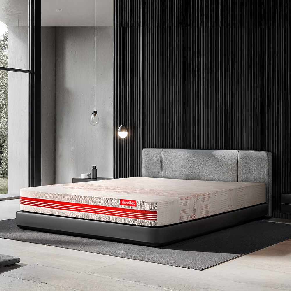 Quboid 3 Zoned NRG Layer Medium Firm Qube Cell Mattress with Zero Motion Transfer (72 x 72 in, 8 Inches) - Duroflex