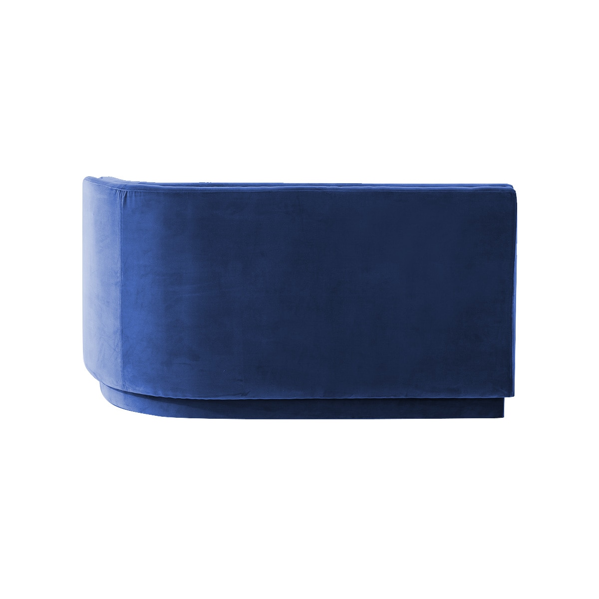 Izza Velvet 4 Seater Sofa Navy Blue  in Colour