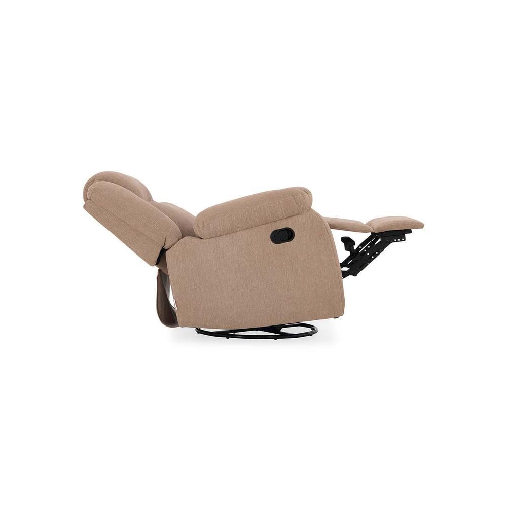 Avalon Fabric One Seater Manual Recliner in Brown Colour