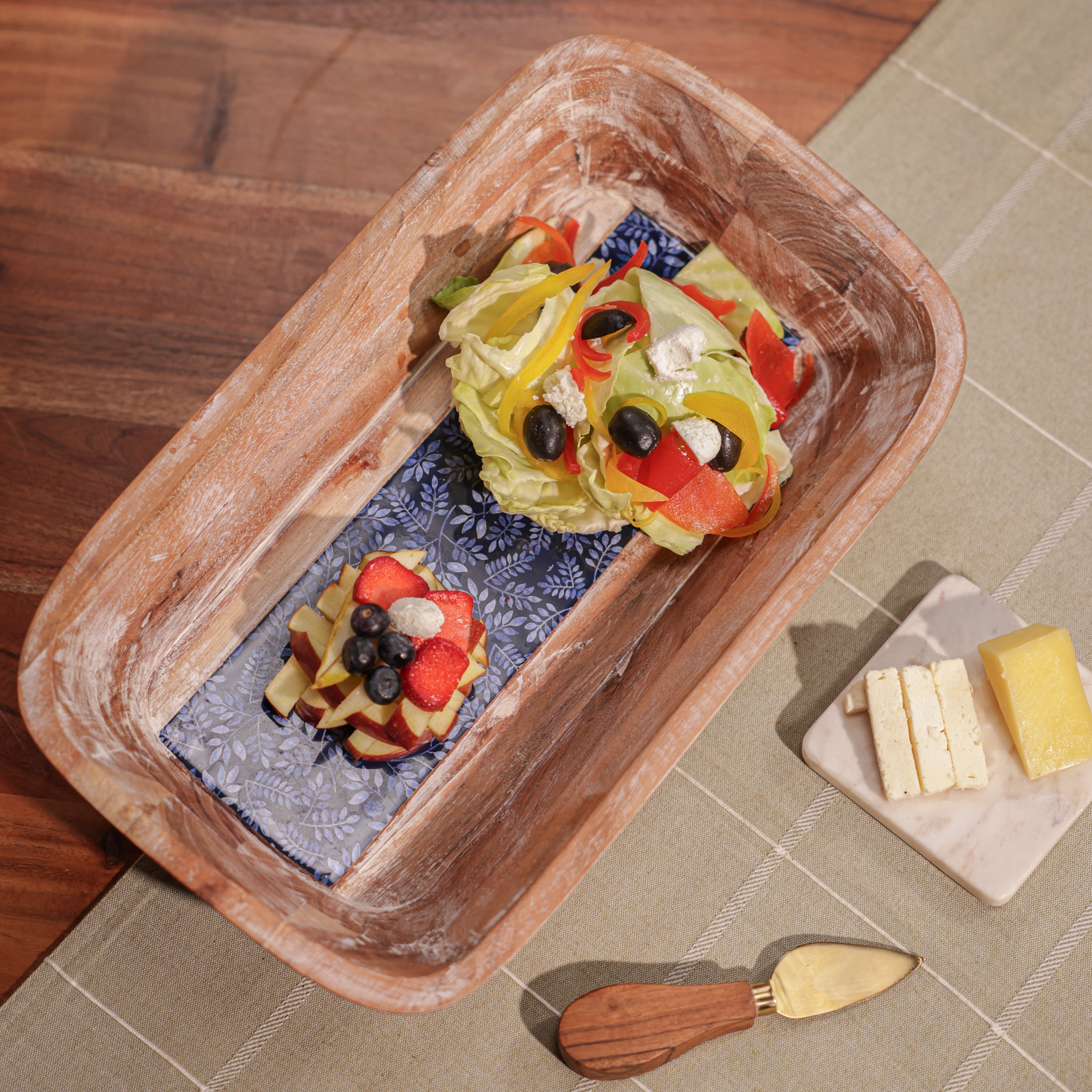 Ireka Home Bloom Away Serving Platter – Floral Design